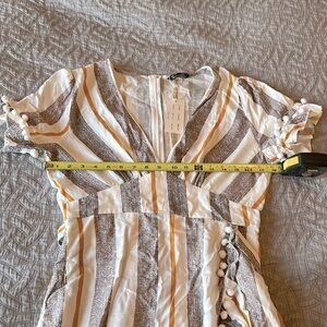 Women’s Simplee Faux Wrap Dress with Ruffle